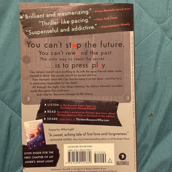 Thirteen Reasons Why by Jay Asher - Picture 2 of 3